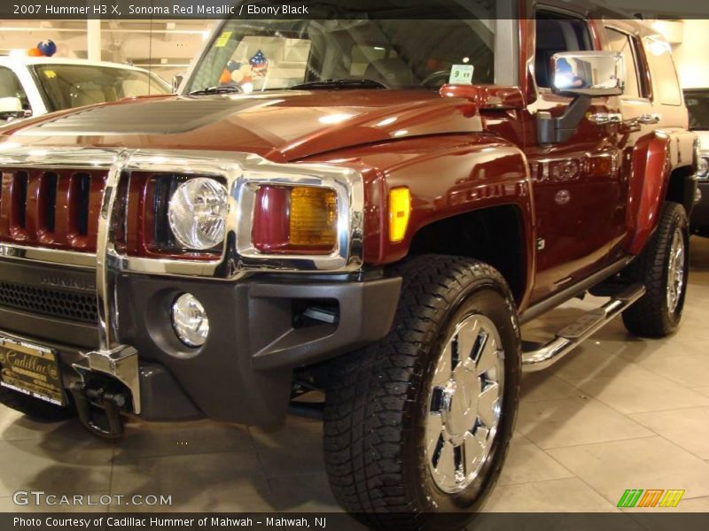 Sonoma Red Metallic / Ebony Black 2007 Hummer H3 X