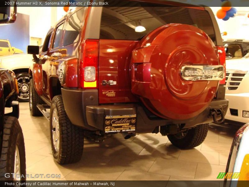 Sonoma Red Metallic / Ebony Black 2007 Hummer H3 X