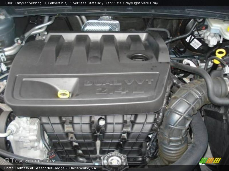 Silver Steel Metallic / Dark Slate Gray/Light Slate Gray 2008 Chrysler Sebring LX Convertible