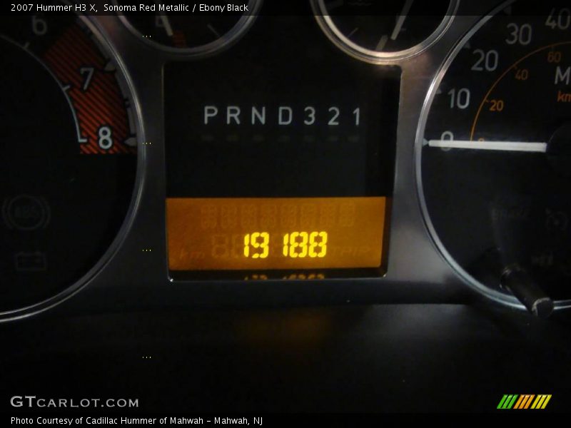 Sonoma Red Metallic / Ebony Black 2007 Hummer H3 X