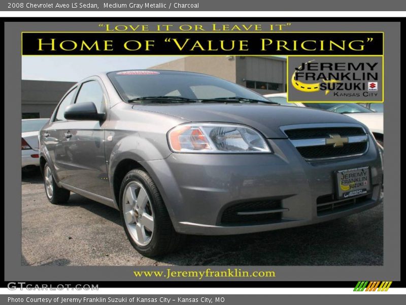Medium Gray Metallic / Charcoal 2008 Chevrolet Aveo LS Sedan
