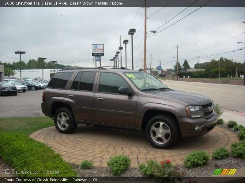 Desert Brown Metallic / Ebony 2008 Chevrolet TrailBlazer LT 4x4