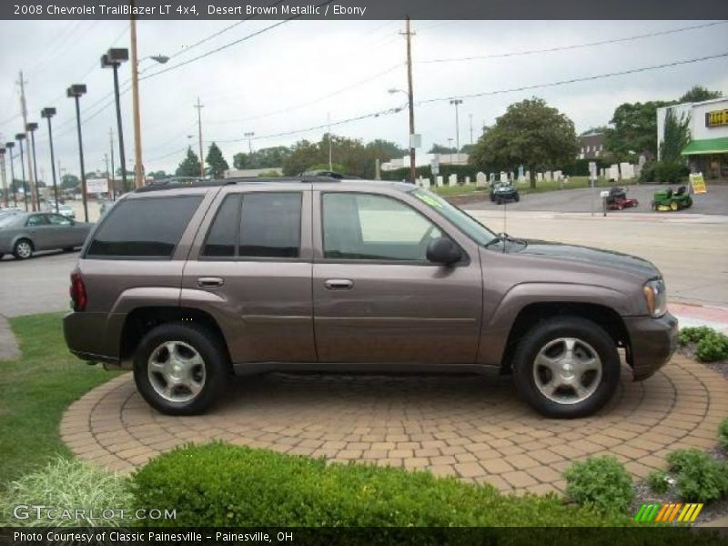 Desert Brown Metallic / Ebony 2008 Chevrolet TrailBlazer LT 4x4