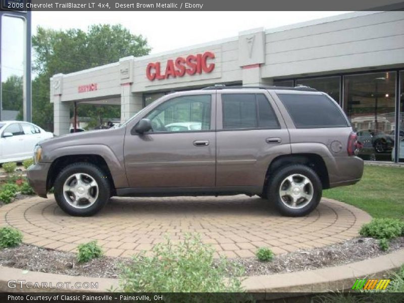 Desert Brown Metallic / Ebony 2008 Chevrolet TrailBlazer LT 4x4