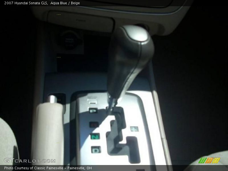 Aqua Blue / Beige 2007 Hyundai Sonata GLS