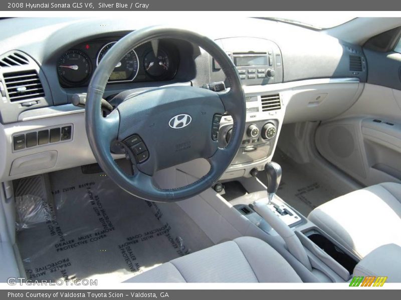 Silver Blue / Gray 2008 Hyundai Sonata GLS V6