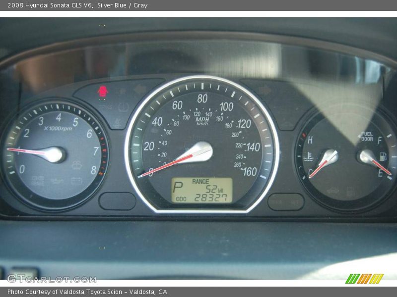Silver Blue / Gray 2008 Hyundai Sonata GLS V6