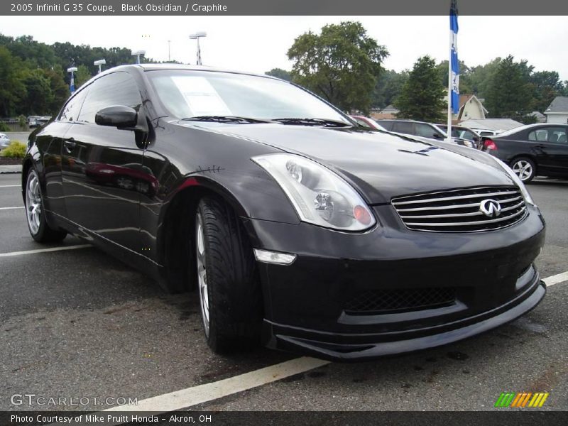 Black Obsidian / Graphite 2005 Infiniti G 35 Coupe