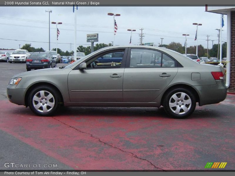 Natural Khaki Green / Beige 2008 Hyundai Sonata GLS