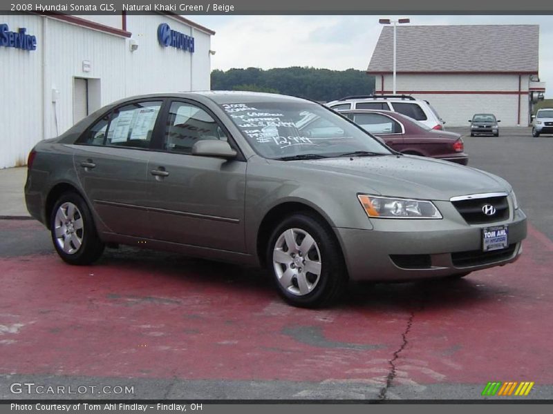 Natural Khaki Green / Beige 2008 Hyundai Sonata GLS