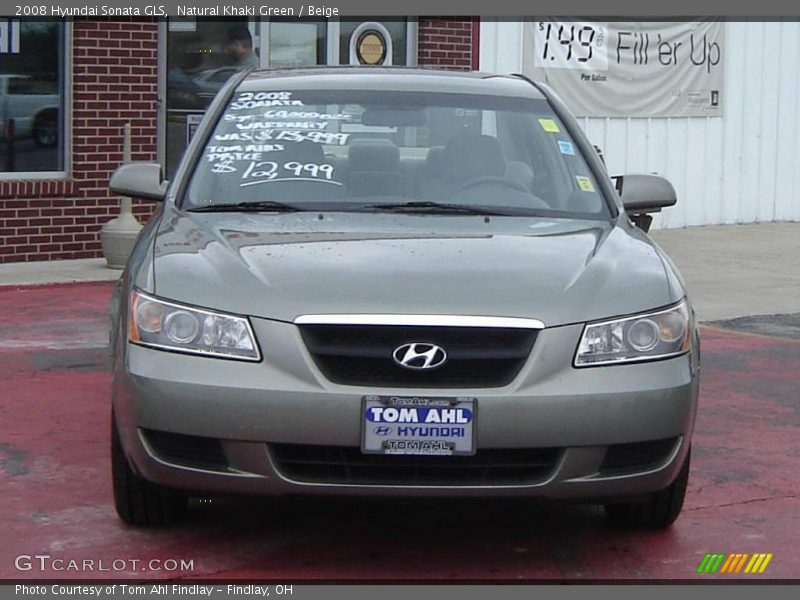 Natural Khaki Green / Beige 2008 Hyundai Sonata GLS