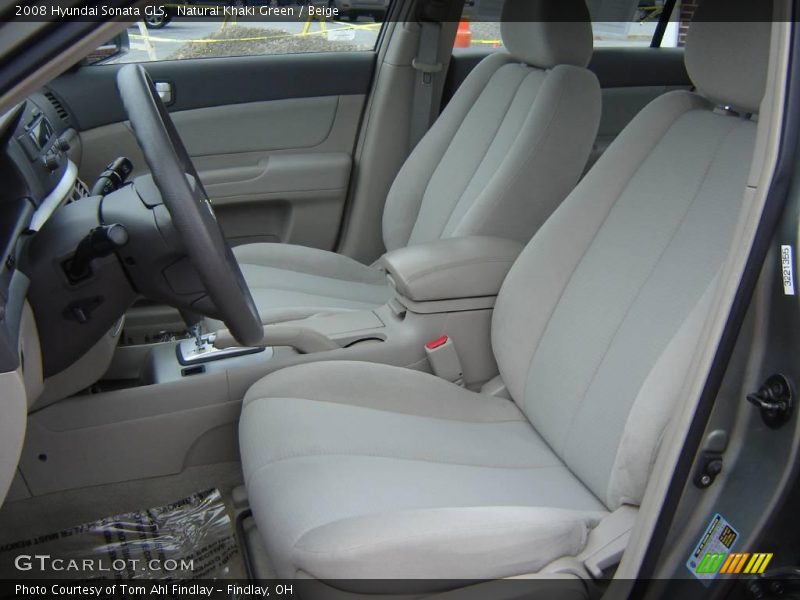 Natural Khaki Green / Beige 2008 Hyundai Sonata GLS