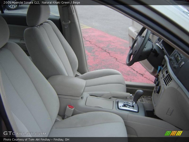 Natural Khaki Green / Beige 2008 Hyundai Sonata GLS