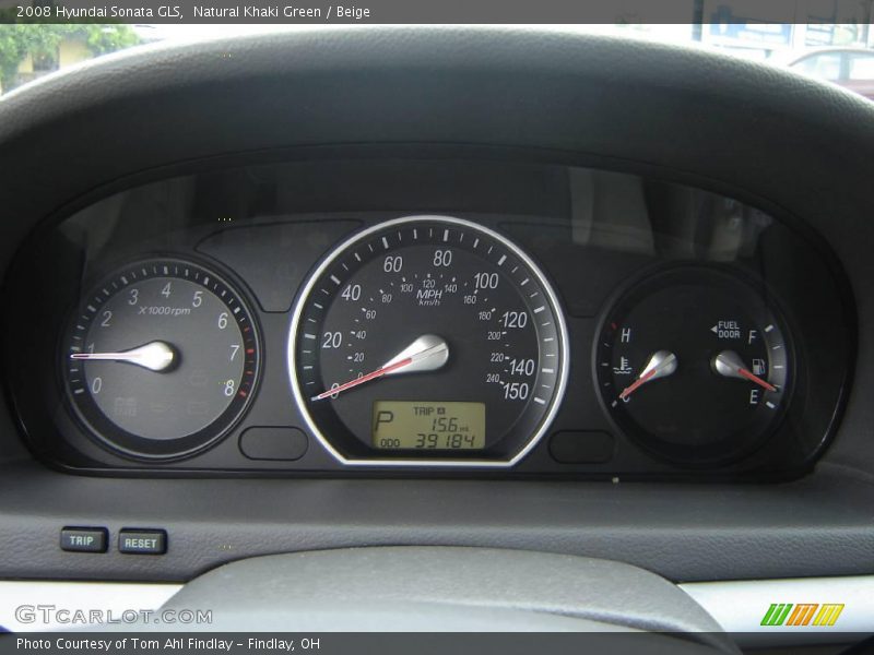 Natural Khaki Green / Beige 2008 Hyundai Sonata GLS