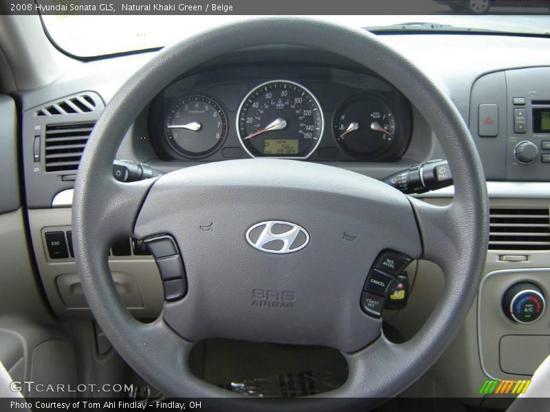 Natural Khaki Green / Beige 2008 Hyundai Sonata GLS