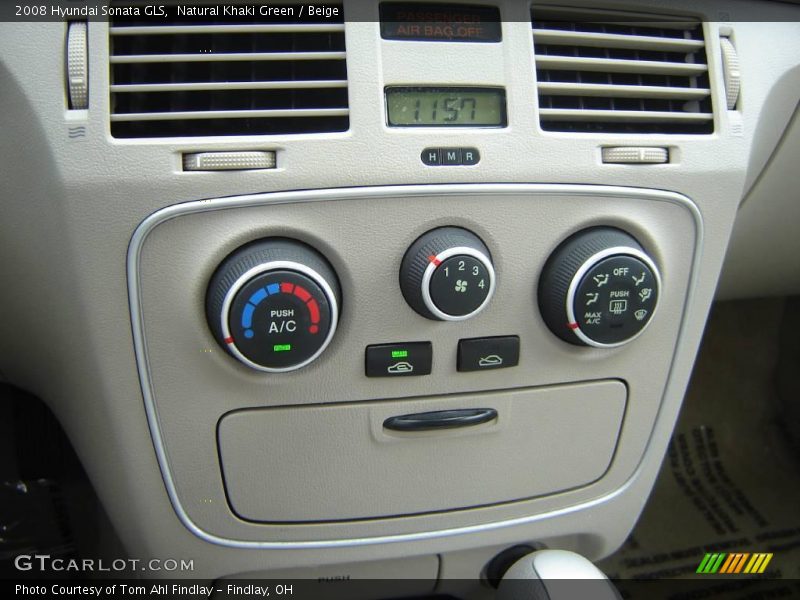 Natural Khaki Green / Beige 2008 Hyundai Sonata GLS