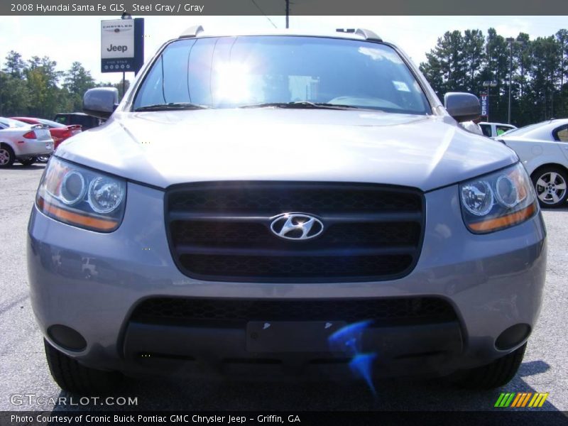 Steel Gray / Gray 2008 Hyundai Santa Fe GLS
