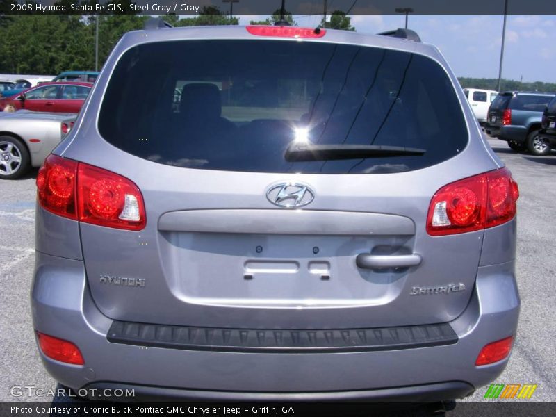 Steel Gray / Gray 2008 Hyundai Santa Fe GLS