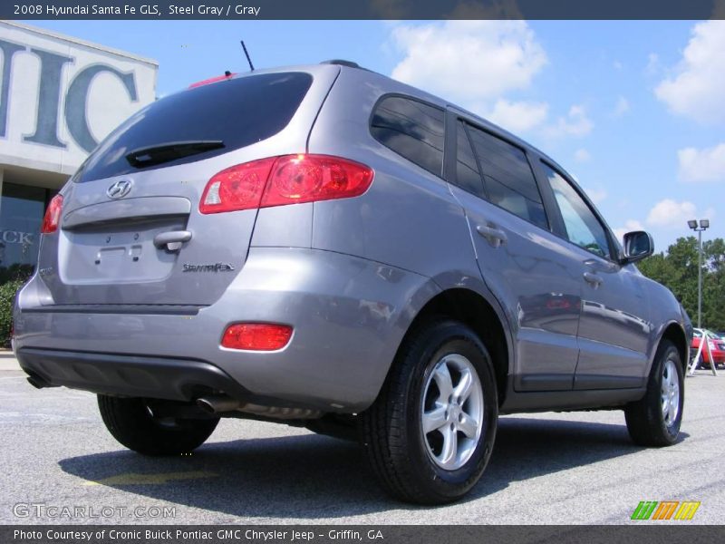 Steel Gray / Gray 2008 Hyundai Santa Fe GLS