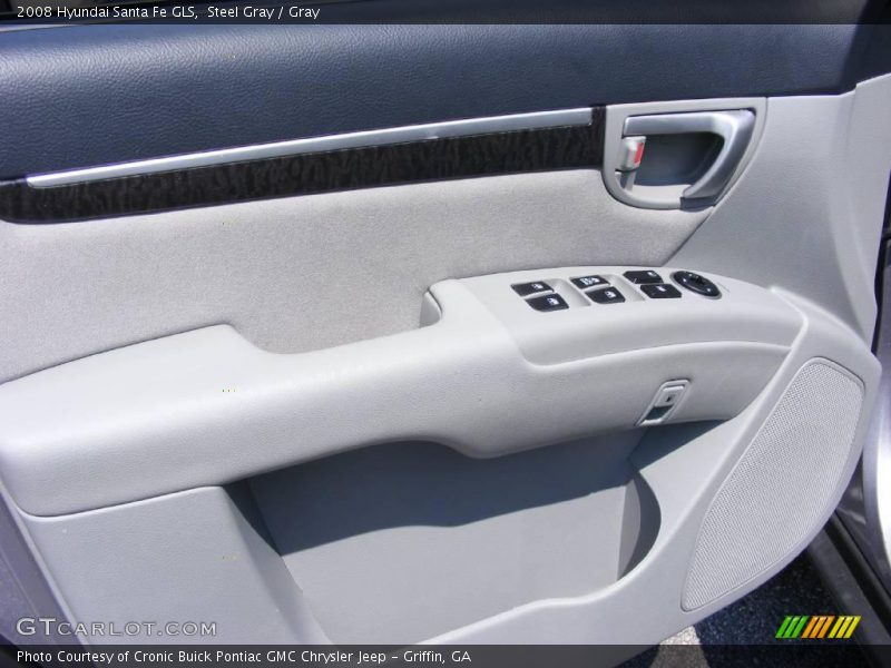 Steel Gray / Gray 2008 Hyundai Santa Fe GLS