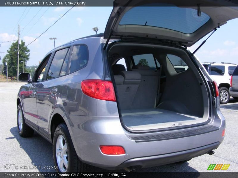 Steel Gray / Gray 2008 Hyundai Santa Fe GLS