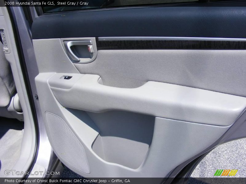 Steel Gray / Gray 2008 Hyundai Santa Fe GLS