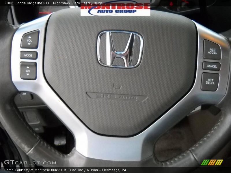 Nighthawk Black Pearl / Beige 2006 Honda Ridgeline RTL