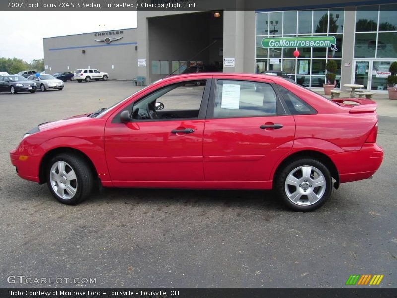 Infra-Red / Charcoal/Light Flint 2007 Ford Focus ZX4 SES Sedan