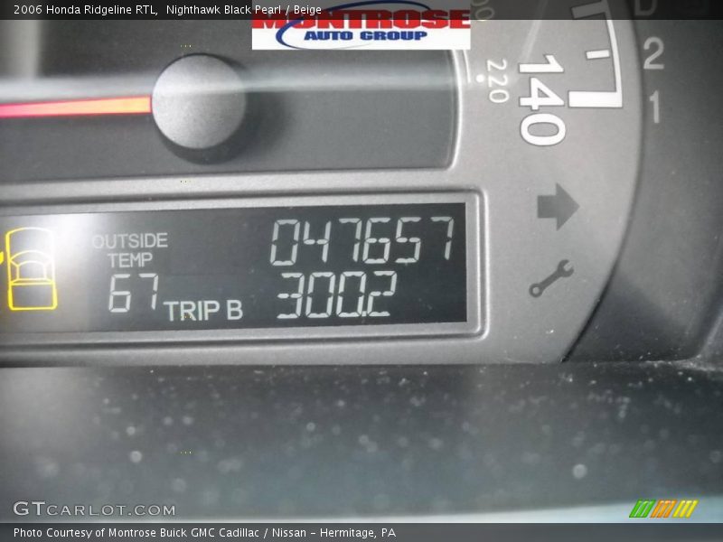 Nighthawk Black Pearl / Beige 2006 Honda Ridgeline RTL