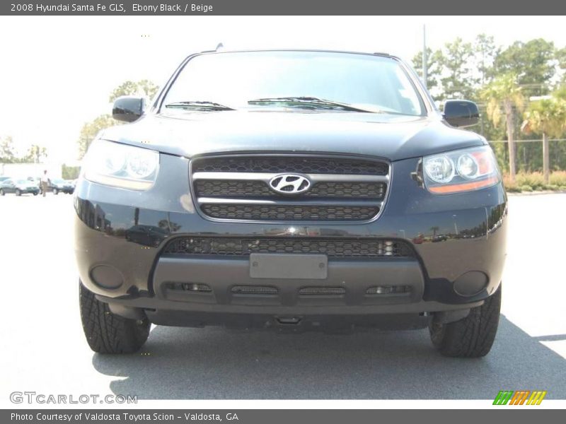 Ebony Black / Beige 2008 Hyundai Santa Fe GLS