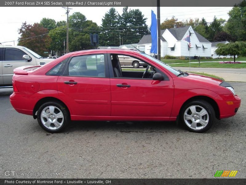 Infra-Red / Charcoal/Light Flint 2007 Ford Focus ZX4 SES Sedan