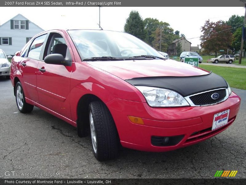 Infra-Red / Charcoal/Light Flint 2007 Ford Focus ZX4 SES Sedan