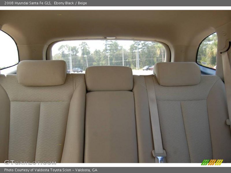 Ebony Black / Beige 2008 Hyundai Santa Fe GLS