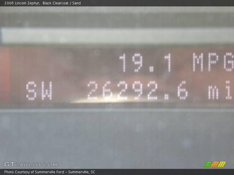 Black Clearcoat / Sand 2006 Lincoln Zephyr