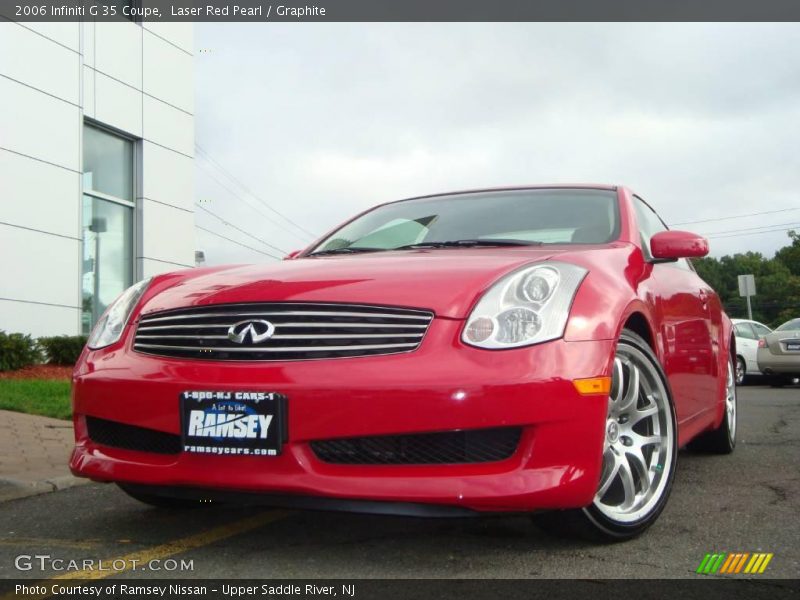 Laser Red Pearl / Graphite 2006 Infiniti G 35 Coupe