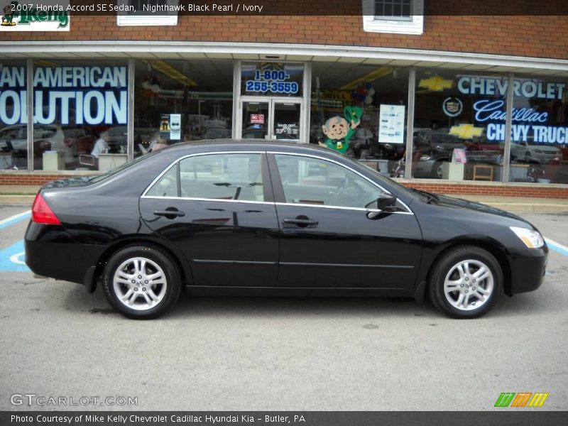 Nighthawk Black Pearl / Ivory 2007 Honda Accord SE Sedan