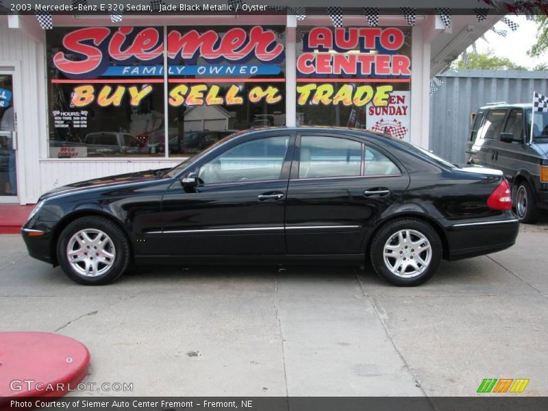 Jade Black Metallic / Oyster 2003 Mercedes-Benz E 320 Sedan