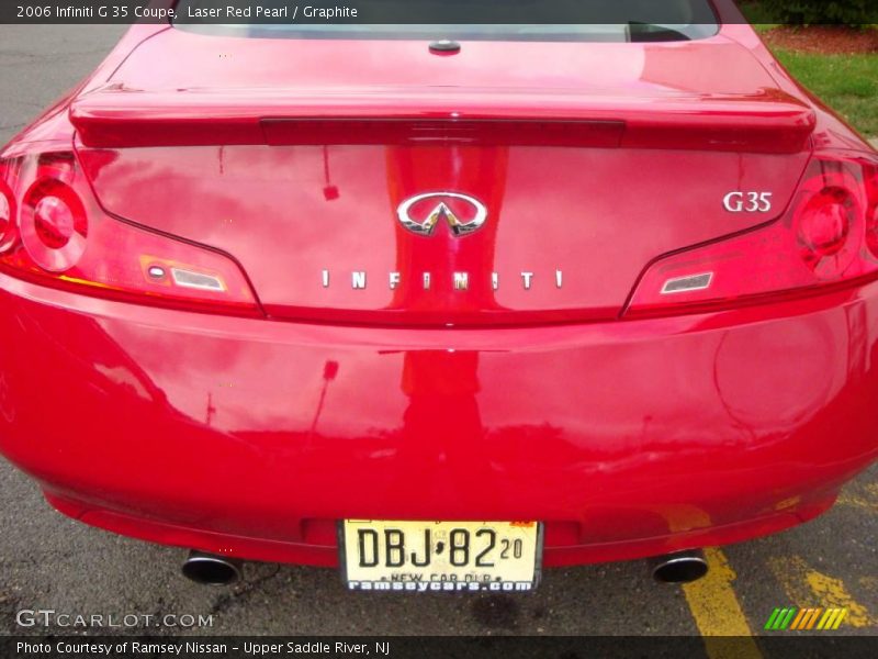 Laser Red Pearl / Graphite 2006 Infiniti G 35 Coupe