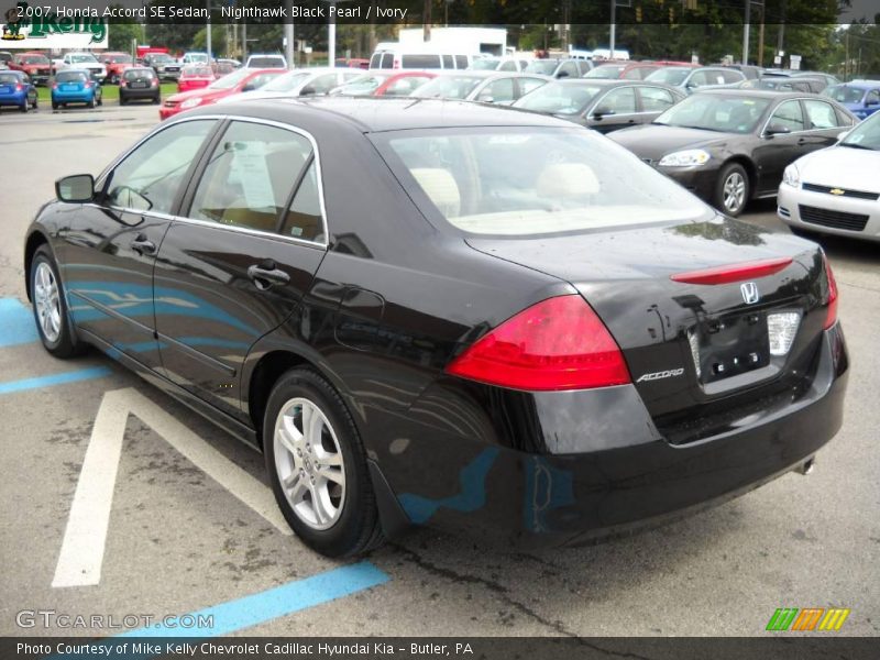 Nighthawk Black Pearl / Ivory 2007 Honda Accord SE Sedan