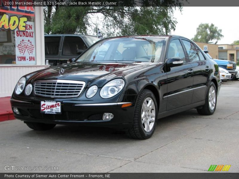 Jade Black Metallic / Oyster 2003 Mercedes-Benz E 320 Sedan