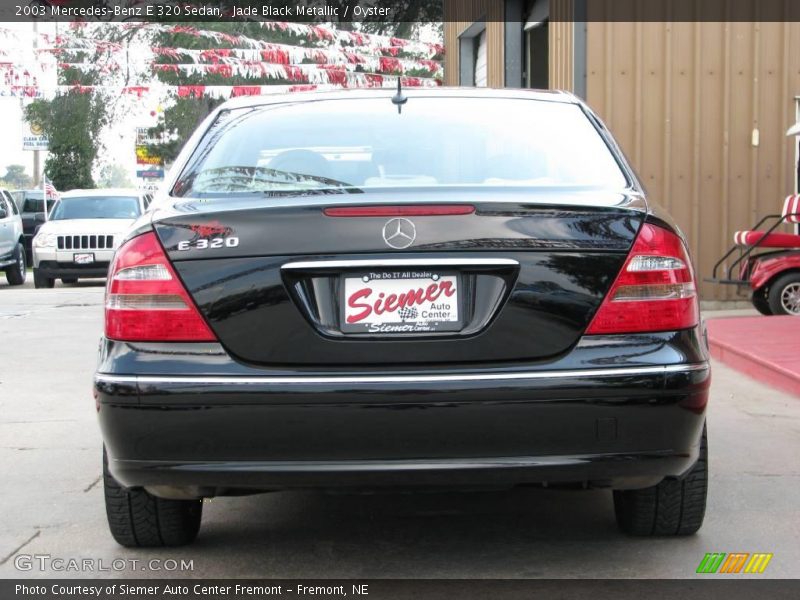 Jade Black Metallic / Oyster 2003 Mercedes-Benz E 320 Sedan