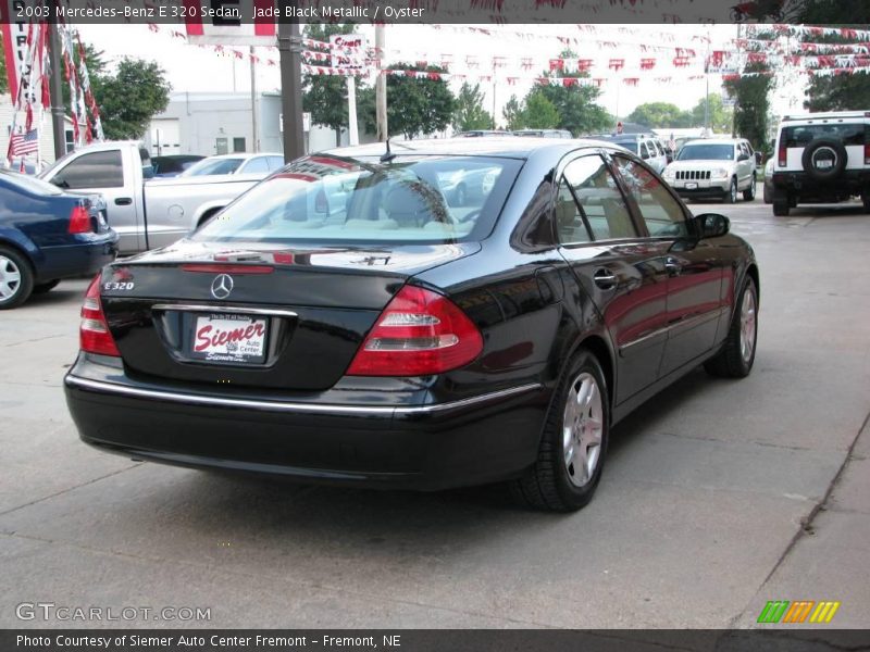 Jade Black Metallic / Oyster 2003 Mercedes-Benz E 320 Sedan