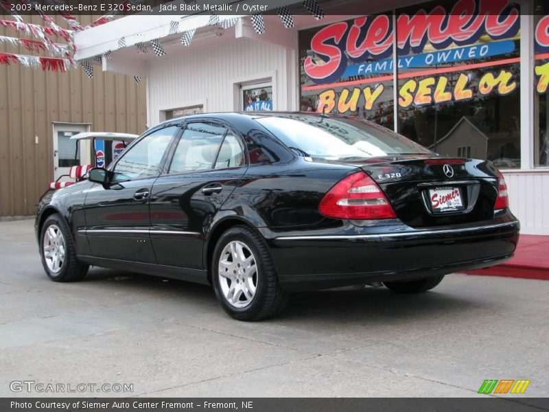 Jade Black Metallic / Oyster 2003 Mercedes-Benz E 320 Sedan