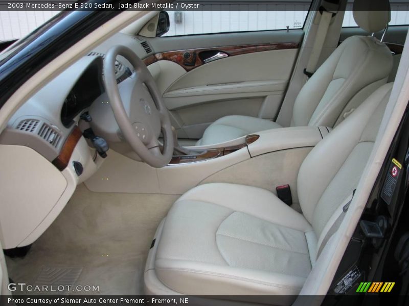 Jade Black Metallic / Oyster 2003 Mercedes-Benz E 320 Sedan