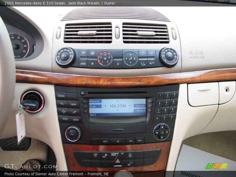 Jade Black Metallic / Oyster 2003 Mercedes-Benz E 320 Sedan