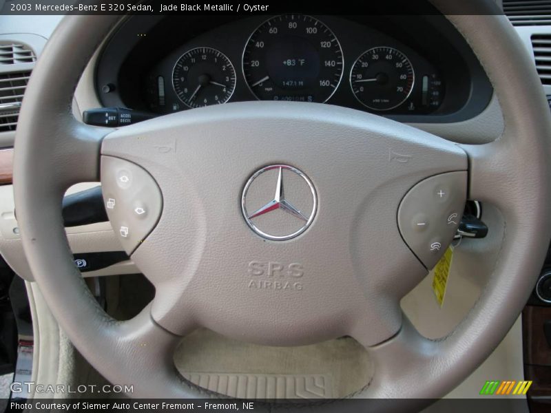 Jade Black Metallic / Oyster 2003 Mercedes-Benz E 320 Sedan