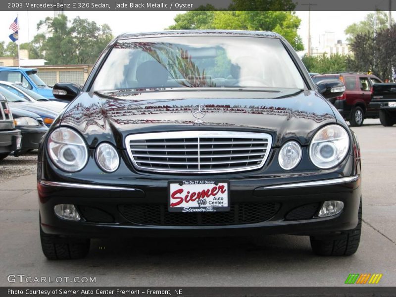 Jade Black Metallic / Oyster 2003 Mercedes-Benz E 320 Sedan