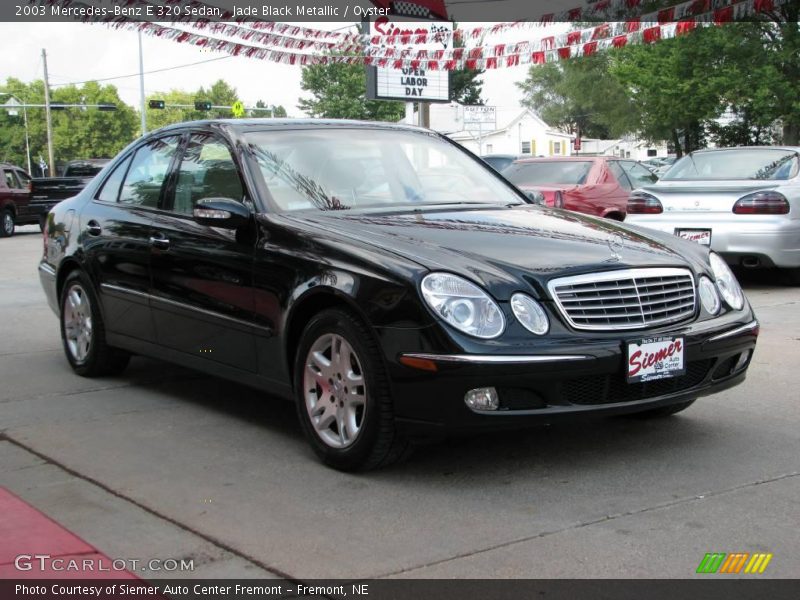 Jade Black Metallic / Oyster 2003 Mercedes-Benz E 320 Sedan
