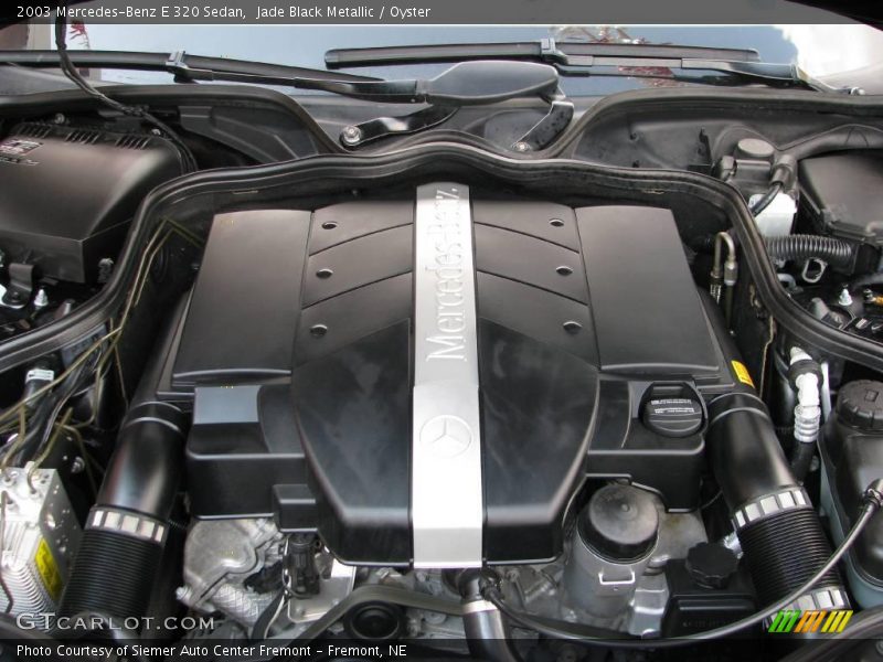 Jade Black Metallic / Oyster 2003 Mercedes-Benz E 320 Sedan