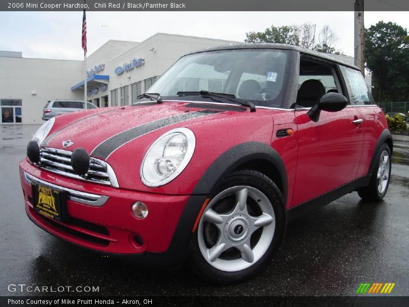 Chili Red / Black/Panther Black 2006 Mini Cooper Hardtop